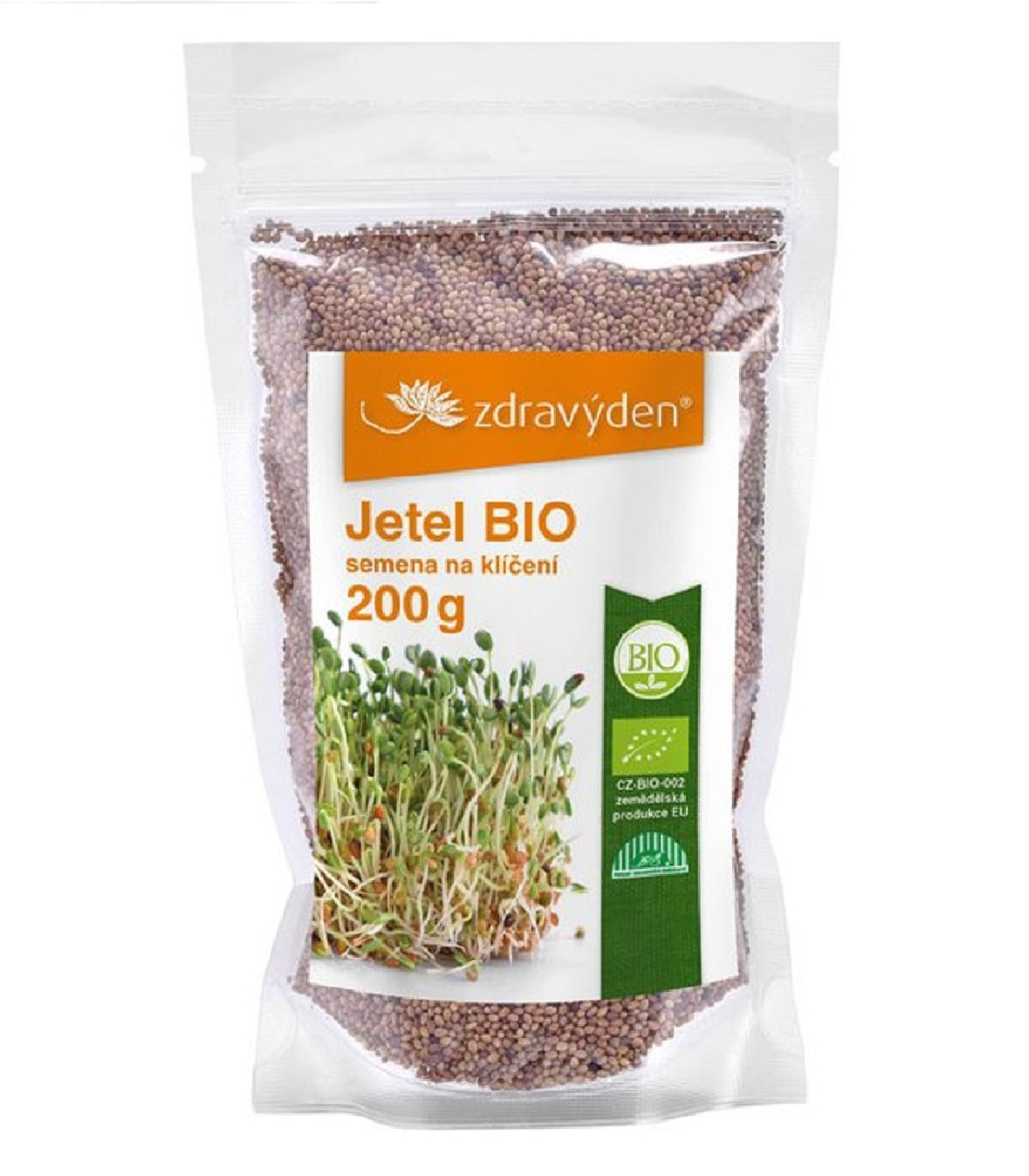 BIO Jetel - Zdravý den - bio osivo na klíčky - 200 g