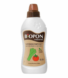 Vermikompost na zeleninu a bylinky - BoPon - přírodní tekuté hnojivo - 500 ml