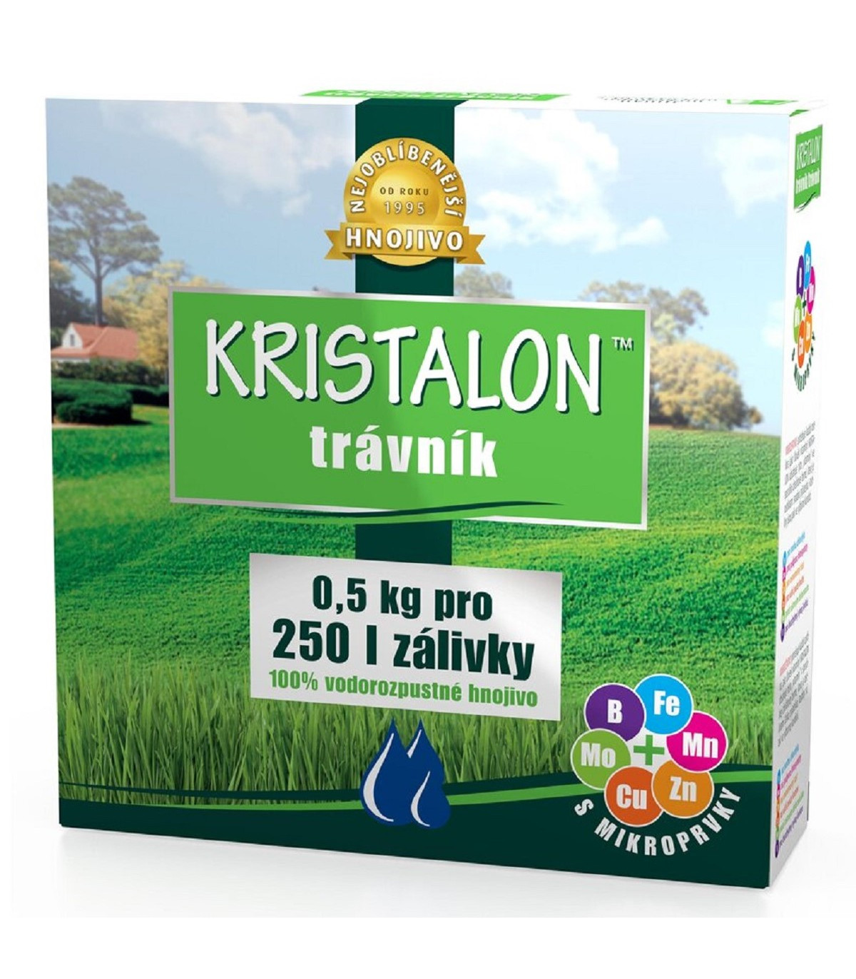Hnojivo na trávník Kristalon - Agro - pevné hnojivo - 500 g