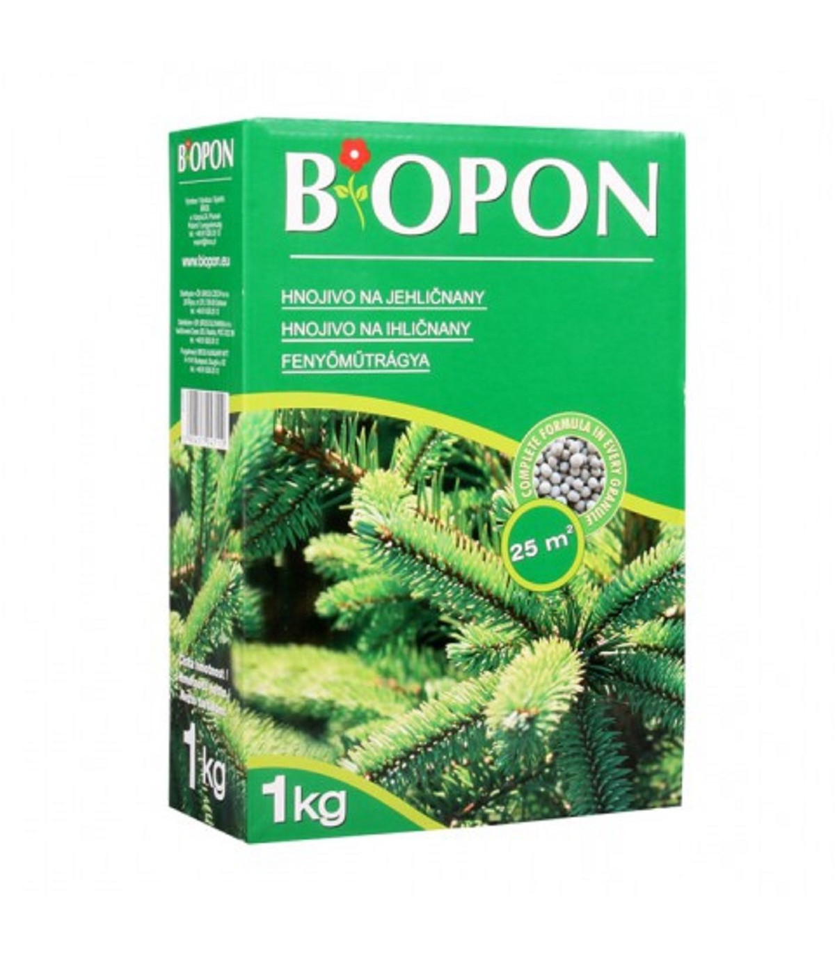 Hnojivo na jehličnany - BoPon - granulované hnojivo - 1 kg