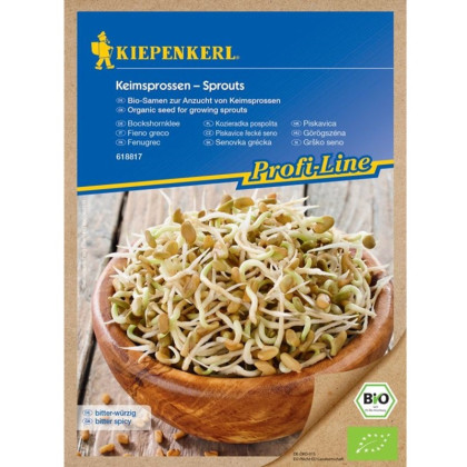 BIO Pískavice řecké seno - Kiepenkerl - bio osivo na klíčky - 50 g