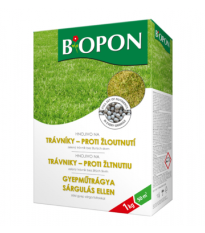 Hnojivo na trávník proti žloutnutí - BoPon - granulované hnojivo - 1 kg